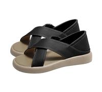 Cocila Sandales Femmes De Plage D'éTé à Fond Plat Pour Bouche Poisson Creuse Respirantes Souple Chaussures D'éTé Femmes Chaussure Ete Chic Talon Chaussures Marche Plateforme Espadrilles