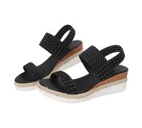 Cocila Sandales Femmes DéContracté Boucle LatéRale Pente Bas Chaussures D'éTé Dames Talon Orthopedic Sandals Femmes Chaussure Infirmiere De Marche AponéVrosite SoiréE Sabot OrthopéDique