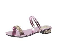 Cocila Sandales Femmes éTé à Talon Aiguille De Plage Pour Pantoufles DéContractéEs Creuses Chaussure Plates RéTro Talons Bas Sandales Femmes éTé Confort Sexy Chaussure D'ÉTé La Marine Pied