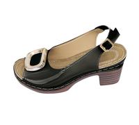 Cocila Sandales Femmes éTé à Talon Aiguille D'éTé Pour Style Bouche De Poisson Creuse Boucle Grande Taille DéContractéEs Talons Hauts éPais Sandales Femmes Chaussure Escarpins Petit Heels