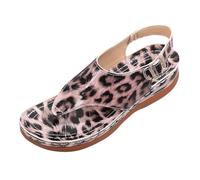 Cocila Sandales Femmes Style Barefoot LéGer à Talons CompenséS Pour Nouvelle éTé Europe Et ÉTats Commerce ExtéRieur Chantiers Imprimé LéOpard Bouts Chaussure Entre Doigt Femmes Chaussure