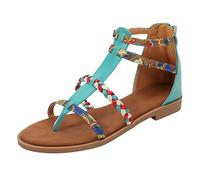 Cocila Sandales Femmes Style Barefoot LéGer Plates Pour BohèMes DéContractéEs De Plage Tongs (Blue 40) Chaussure Entre Doigt Femmes Beach Flip Flops Womens Black Mid Heel Shoes Women Chaussure D