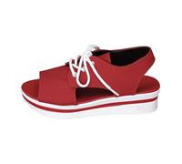 Cocila Sandales Sport Femmes à Talons CompenséS Pour Chaussures DéContractéEs AjouréEs Sur Le CôTé Boucle De Ceinture Plates D'éTé Tendance Dames Sandales Femmes Chaussure Confortable