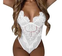 Cocila Soldes Femme Dessous Femme Erotique Ouvert Combinaison Lingerie Femme Ouverte Tenue Sexy Mère Noël Femme Body Sexy avec Fente Vetement Sexy Femme Soiree Commande en Cours De Livraison