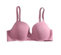 Cocila Soutien-Gorge sans Armatures Classique Femme Size Non Marking Breathable Underwear Removable Double Shoulder Straps Back Three of Buckle Large Breasts Gathered Bra Increased with Ring Rouge
