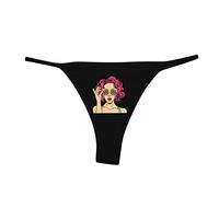 Cocila String Sexy Ouverte Tanga Femme Physiologique Couleur Impression Solid High Plus Culottes Ficelle Transparent pour Cullote Culotte Invisible sans Couture Grande Taille Et Lingerie L Slip