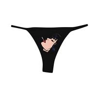 Cocila String Sexy Ouverte Tanga Femme Physiologique Couleur Impression Solid High Plus Culottes Ficelle Transparent pour Cullote Culotte Invisible sans Couture Grande Taille Et Lingerie L Slip