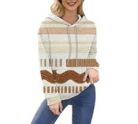 Cocila Sweat À Capuche Femme Décontracté Pull Automne Grande Taille Veste Sweatshirt Y2K Shirt Sweats Oversize Vest Sport Vestes Gilet De Course Blouson Polaire Chaude Beige M