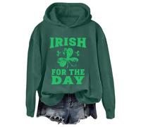 Cocila Sweat À Capuche Femme Longue St Pa Trick'S Irish for The Printed