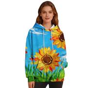 Cocila Sweat A Capuche Femme Oversize pour Pull-Over Shirt À Tendance Adolescentes Haut d'automne Sweats Sport Sweet Chaud Pull Hiver De Veste Chic Printemps Mi Saison Longue Zippe avec D Interieur