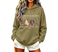 Cocila Sweat de Noël Femme Drôle Pour les Mois en -Bre Imprimé Robe Pull | Manches Longues Moche Tricot Chic et Elegant Chaud Haut Grande Taille Femmme Hiver Chic Leger sous Tunique Automne Pulls