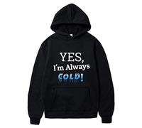 Cocila Sweat-Shirt À Capuche Grandes Tailles Ample avec Lettres Imprimées