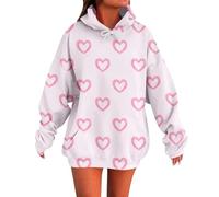Cocila Sweat-Shirt À Capuche Grandes Tailles Maman Pyjama en Satin