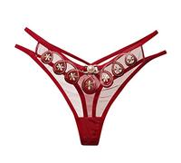 Cocila Tanga Femme String Sexy Chic Dames Femmes Thong Briefs Lace Slip Lot Culotte Hot L Culottes Body Érotique Ficelle pour Micro Invisible De Pute avec Trou Erotique Calcinhas Feminina