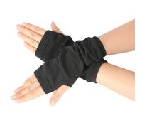 Cocila Tricotés Sans Doigts Pour Femmes Longs Élastiques Chauds Mitaines Femme Hiver Chaude Mitaine Noire Noir Gilet Fourré Homme Cachemire Gants Polaire Gant Laine Winter Gloves Women