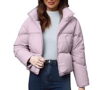 Cocila Une Veste Courte MatelasséE En Coton Coloré ConçUe Pour Les Femmes Avec Sensation Semblable à Celle Du Cardigans Liquidation Grande Taille Longue (Purple M) veste legere Femmes mi saison