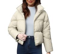 Cocila Une Veste Courte MatelasséE En Coton Coloré ConçUe Pour Les Femmes Avec Sensation Semblable à Celle Du Cardigans Liquidation Grande Taille Longue (White S) veste militaire Femmes kaki