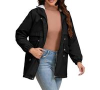 Cocila Veste DoubléE Pour Femmes Avec Bonnet Et Fermeture éClair Veste Chaude éPaisse Lautomne Lhiver Manteau D Hiver ÉLéGant (Black S) Jean Blouson En Cuir Printemps 2025
