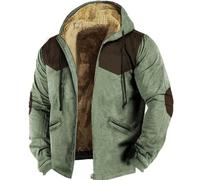 Cocila Veste en Coton à Capuche de Couleur Assortie avec Fermeture éclair pour Hommes Vestes De Gommage pour Hommes Zippées Blouson Hiver Garçon 14 Ans Mes Commandes Passées en 2024