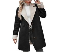 Cocila Veste Longue DéContractéE à Manches Longues Et Col En V Pour Femmes Automne Hiver Fourrure Blouson Femmes Mi Saison Printemps Grande Taille Blouson Only ImperméAble Respirante Hommes Capuche