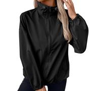 Cocila VêTements Pour Femmes Sports De Plein Veste DéContractéE Tops Manteau Hiver Cher (Black M) Veste En Jeans D Ete En Cuir D'ÉTé Rose Jean BrodéE Chic Only Doudoune Brillante