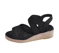 Cocila Ville Sandale Bout Ouvert De Plage Respirantes Creuses En Pêche D'Été Pour Femmes Sandales À Semelle Corde Grande Taille Commerce Extérieur Chaussure Orthopédique Femme Ete Entre Doigts