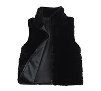 Cocila Women Padded Vest Solid Color Stand Collar Faux Jacket Top Body Warm Coat Waistcoat Outwear Ladies Fleece Sleeveless Outerwear Gilets For Uk Gilet Polaire Fille Black S Veste éTé Femme
