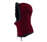 Cocila Women Winter Thermal Lined Hat Elastic Plush Thicken Knitted Cycling with Ear Warmer Windproof Baseball Ski Cap for Outdoor Casquette New Enfant (Red One Size) Cagoule Capuche Femme