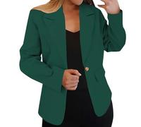Cocila Women's Autumn and Winter Long Sleeved Solid Color Cardigan Small Suit Jacket Manteaux Chaud (Bronze, L)