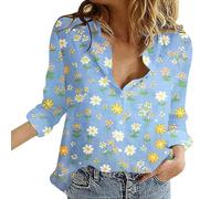 Cocila Womens Long Sleeve Down Shirts Casual Blouse Tops Spring Fashion 2025 Manteau Veste Portefeuille Pink Xxl Veste Jeans Femmes Bi Matiere MatelasséE Femmes LéGèRe Doudoune Mi Saison Courte