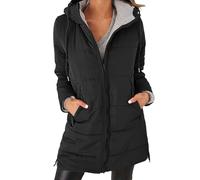 Cocila Womens Warm Puffer Down Jacket Winter Lightweight Mid Quilted Coat With Pockets Grosse Doudoune Noire Black S Veste En Cuir Femmes Blouson Moto Femmes Veste Chic Hiver Manteau