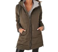 Cocila Womens Warm Puffer Down Jacket Winter Lightweight Mid Quilted Coat With Pockets Grosse Doudoune Noire Green M Veste Blanche Veste Femmes Printemps ÉTé En Jean BrodéE Manteau