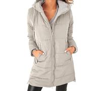 Cocila Womens Warm Puffer Down Jacket Winter Lightweight Mid Quilted Coat With Pockets Grosse Doudoune Noire White Xl Veste Noire Femmes Veste Running Femmes Impermeable En Jean BrodéE Manteau