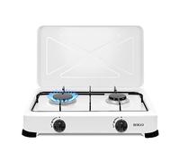 COCINA DE GAS DE 2 FUEGOS - Consumo 135+109gr/h Potencia 1.85+1.5kw