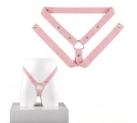 Cock Cage Chastity Belt Hommes Ceinture Réglable à Trois Bandes, Cage à Pénis Bande élastique Ceinture De Chasteté Chastity Belt Cage à Pénis Ajustable Ceinture Auxiliaire Cage de Chasteté(Rose)