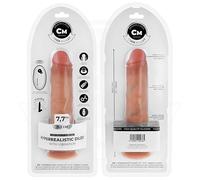 COCK MILLER Gode Réaliste, 19,5 cm, Silicone Médical, Vibrant avec Télécommande, Base Ventouse, IPX7 Étanche