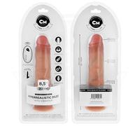 COCK MILLER Gode Réaliste Vibrant, 21,5 cm, Silicone Médical, Télécommandé, Étanche IPX7, Base Ventouse, D-243373