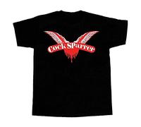 Cock Sparrer Classic Wings Logo Punk Rock Oi Street Punk Black Mens T Shirt Size M