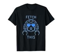 Cockapoo Allemand Humoristique avec Inscription « Fetch This Dog » T-Shirt