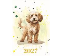 Cockapoo Dog Owner's Planner 2027 - UK Edition 200 Pages: Weekly and Monthly Dog Lover Organiser with Holidays, Birthday Reminders, Dog Records and Walking Log