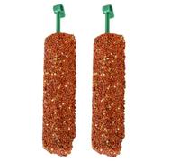 Cockatiel Treat Sticks 2-Piece Set - Natural Grain Parakeet Chewing Sticks | Natural Grain and Vegetable Style Formulation, Promotes Beak and Tooth Health through Natural Wear, Sensory-Rich Design for M