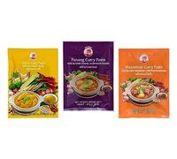 CockBrand 3 différentes pâtes de curry par g (Panang, Matsaman, jaune)