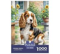Cocker américain 1000 Pièces Puzzles DIY Divertissement Puzzles Classiques Chien de Compagnie Puzzle De Qualité Supérieure pour Adultes Et Enfants À Partir De 14 Ans38x26cm/1000pcs
