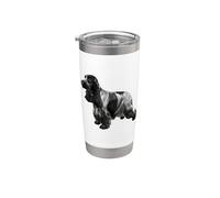 Cocker anglais Blue Roan Gobelet isotherme en acier inoxydable double paroi
