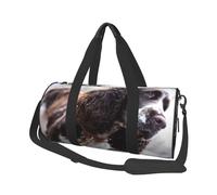Cocker Anglais Chiens Bouclés Blanc Brunâtre, Sac de Voyage de Grande capacité, Sac à Main Rond, Sac de Voyage de Sport, fourre-Tout, Sac de Fitness