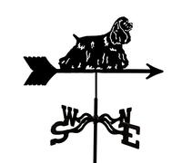 Cocker for Chien, for Montage sur Le Toit, Ferme extérieure, girouette, indicateur de Direction du Vent avec revêtement antirouille