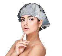 Cocker Spaniel anglais à grandes oreilles bouclées, noir,Bonnet de nuit en satin pour adulte - Bonnet de nuit élastique pour femme, couvre-cheveux de nuit
