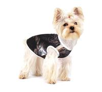 Cocker Spaniel Anglais, Chiens bouclés Blancs brunâtres,T-Shirt sans Manches en Coton pour Animaux de Compagnie, Gilet Respirant, Extensible et Doux,S