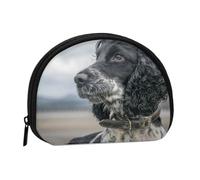 Cocker Spaniel Anglais, Grandes Oreilles bouclées, Noir, Petite Trousse de Rangement pour Serviettes hygiéniques, Porte-Monnaie pour cosmétiques et Femmes