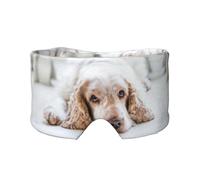 Cocker Spaniel Brown Spaniel Chiens tristes Chiens Animaux de compagnie,Masque pour les yeux bloquant la lumière Cache-yeux et cache-oreilles pour le sommeil